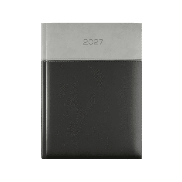 Dorchester Horizon A5 Desk Diary, Day Per Page, Black-Grey