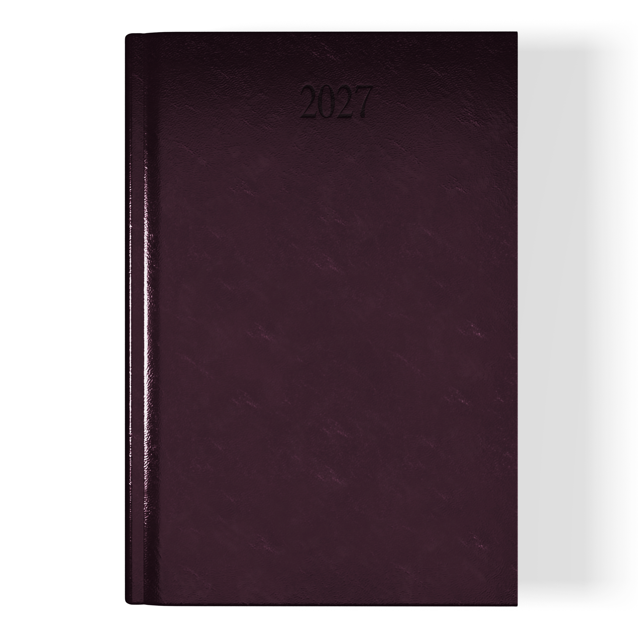 Richmond FineGrain A4 Desk Diary, Day Per Page, Burgundy