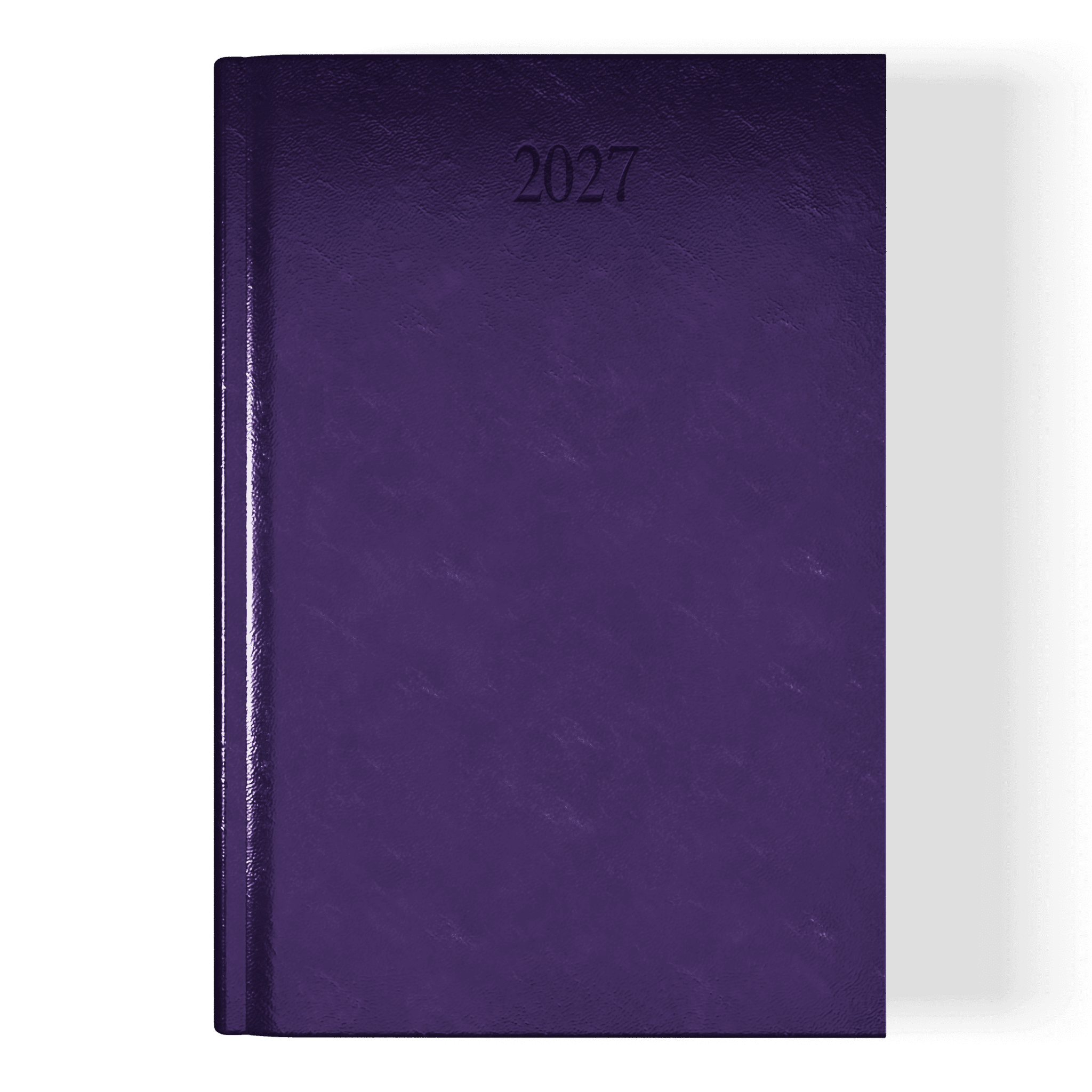 Richmond FineGrain A4 Desk Diary, Day Per Page, Purple