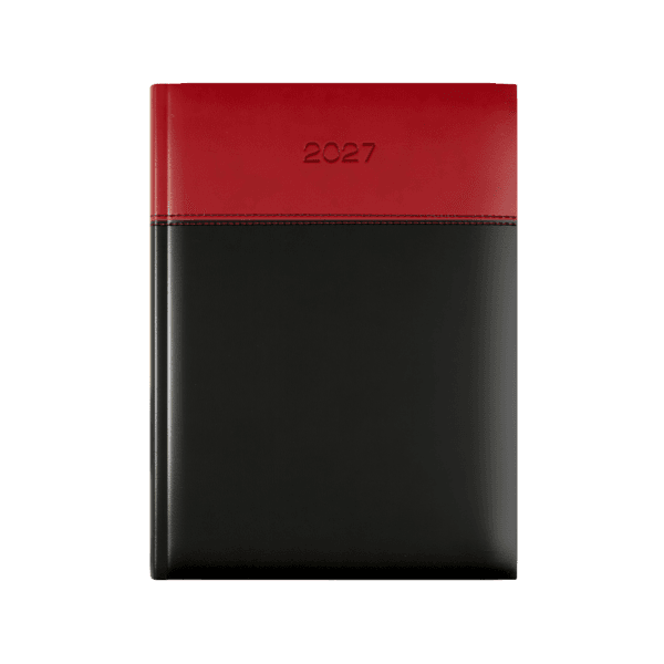Dorchester Horizon A5 Desk Diary, Day Per Page, Black-Red