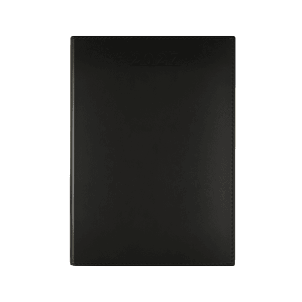 Dorchester NewHide A5 Desk Diary, Week To View, Black