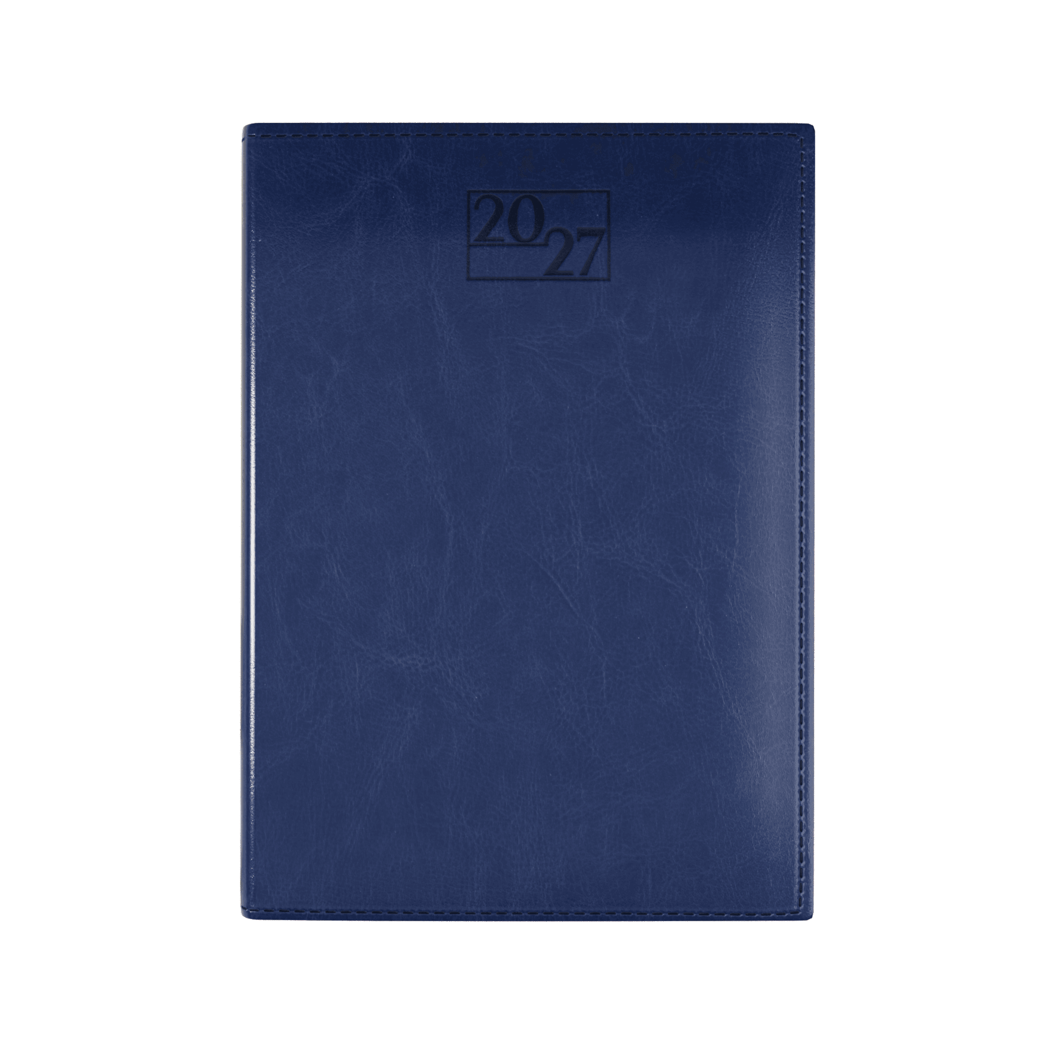 Harrogate SaharaHide Faux Leather A5 Diary, Day Per Page, Dark Blue