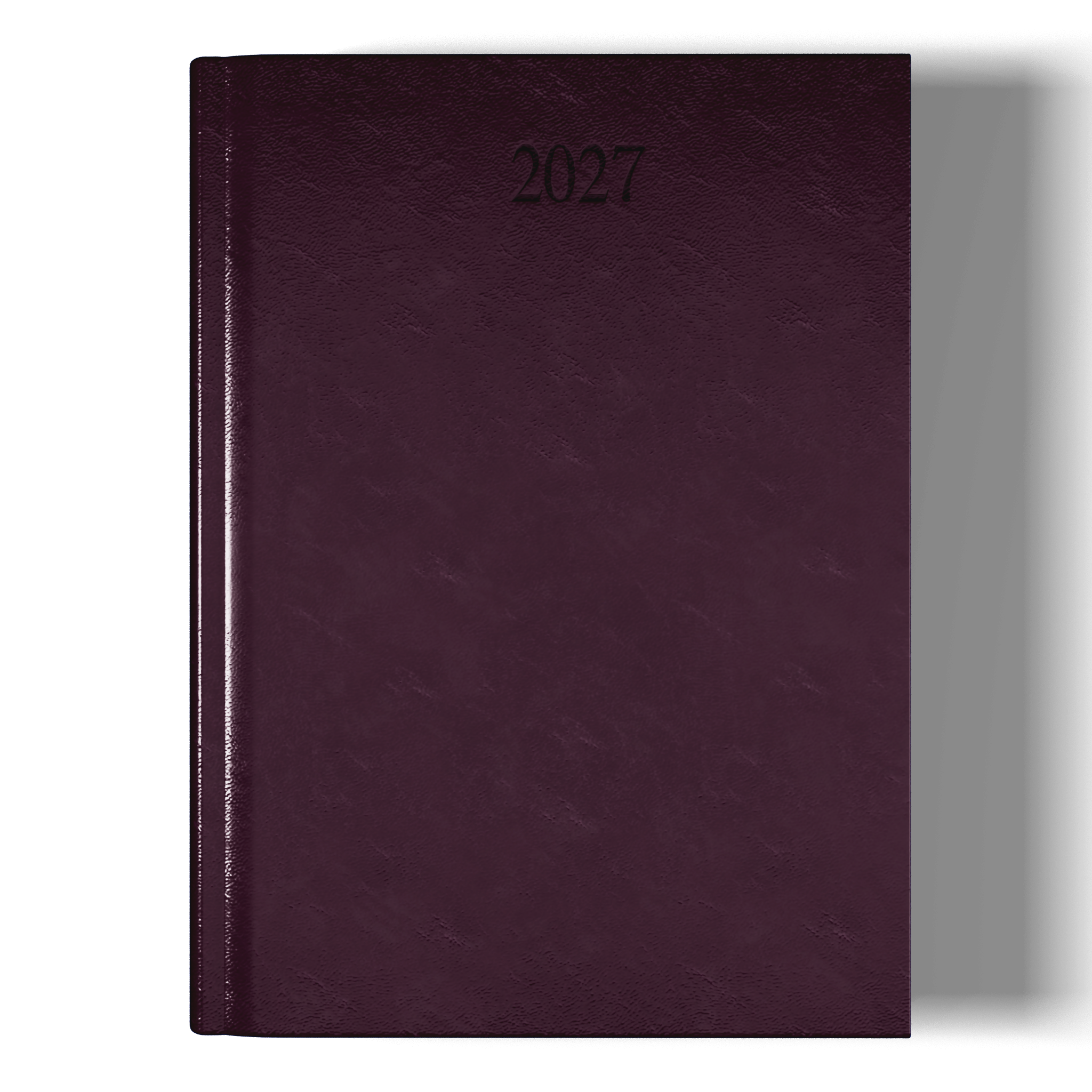 Richmond FineGrain A5 Desk Diary, Day Per Page, Burgundy