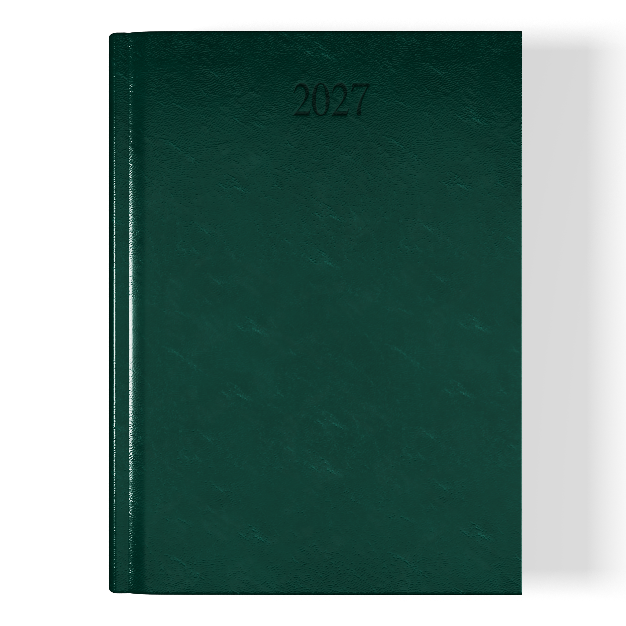 Richmond FineGrain A5 Desk Diary, Week To View, Green