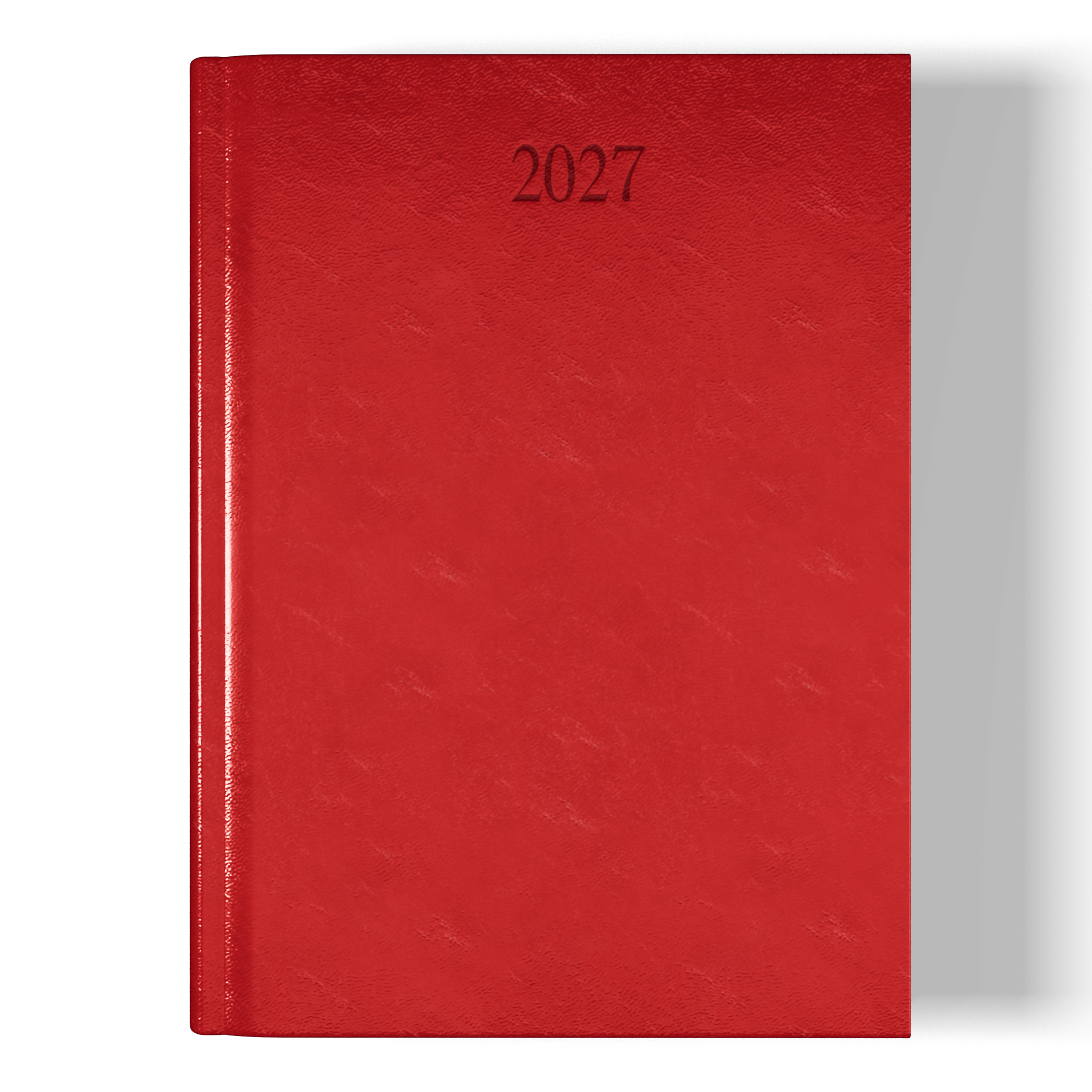 Richmond FineGrain A5 Desk Diary, Week To View, Red
