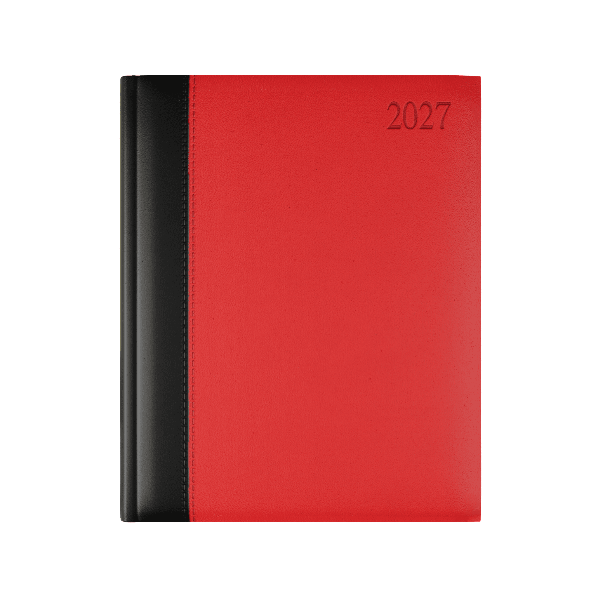 Dorchester Bicolour Quarto Desk Diary, Week to View, Black – Red