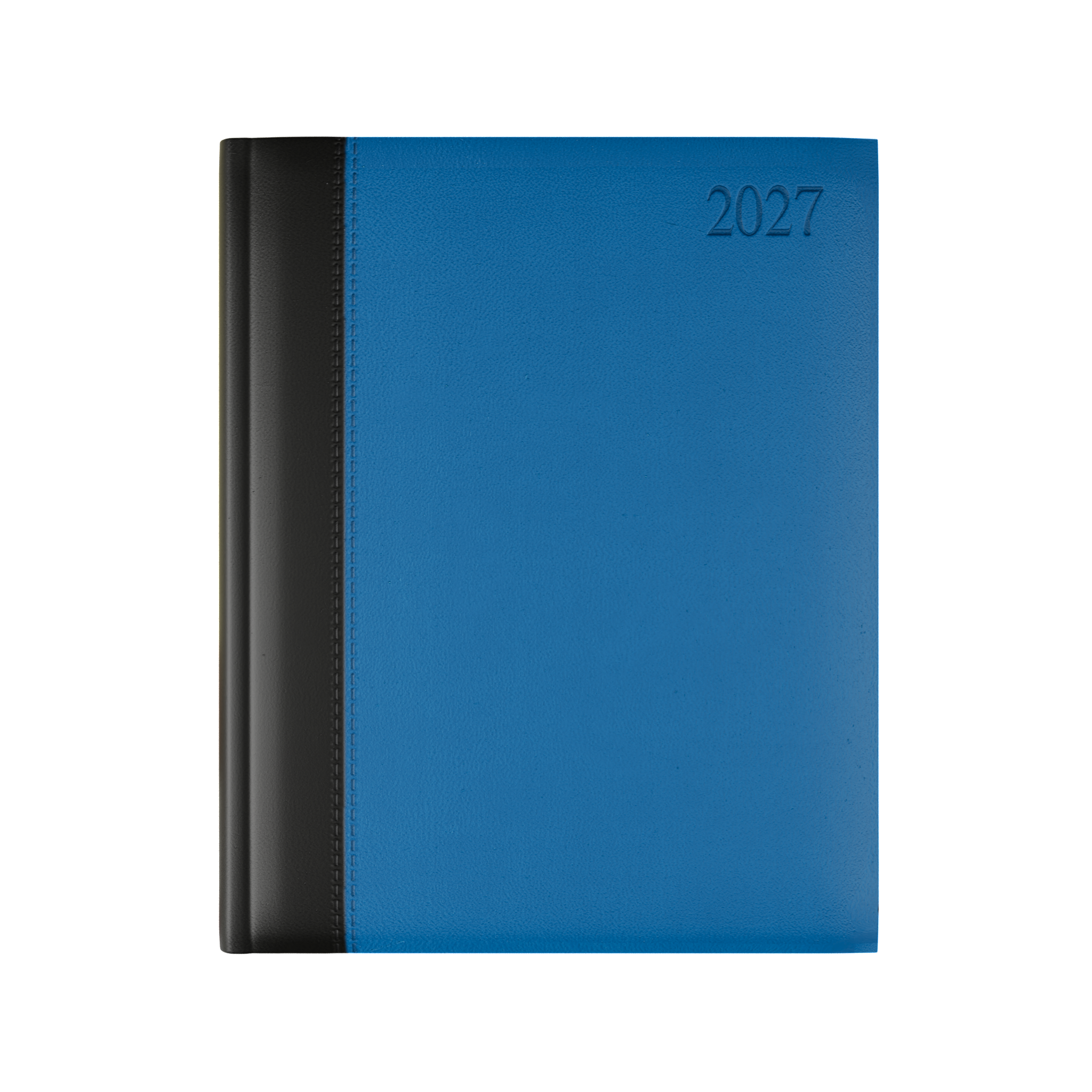 Dorchester Bicolour Quarto Desk Diary, Week to View, Black-Aqua
