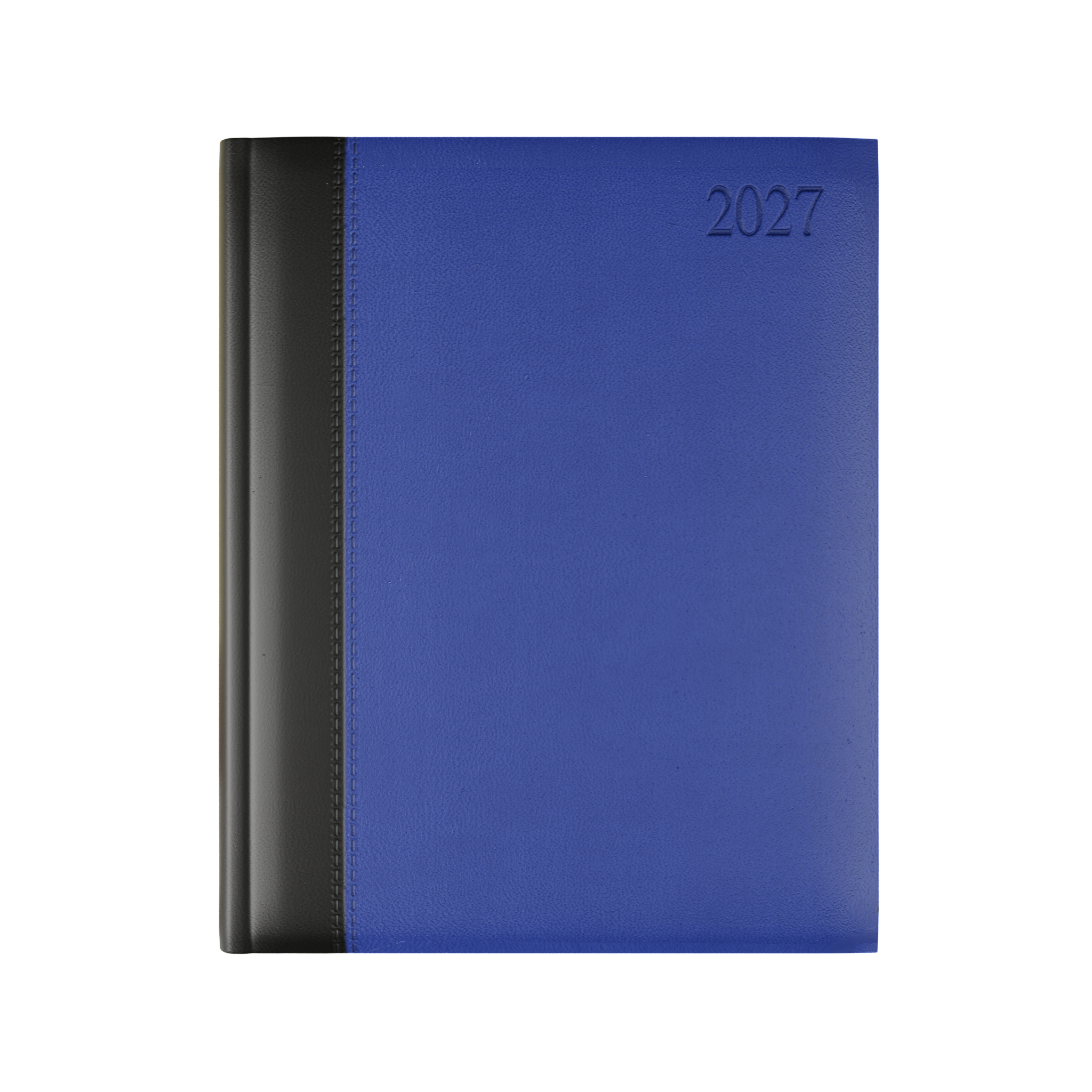 Dorchester Bicolour Quarto Desk Diary, Week to View, Black-Royal Blue