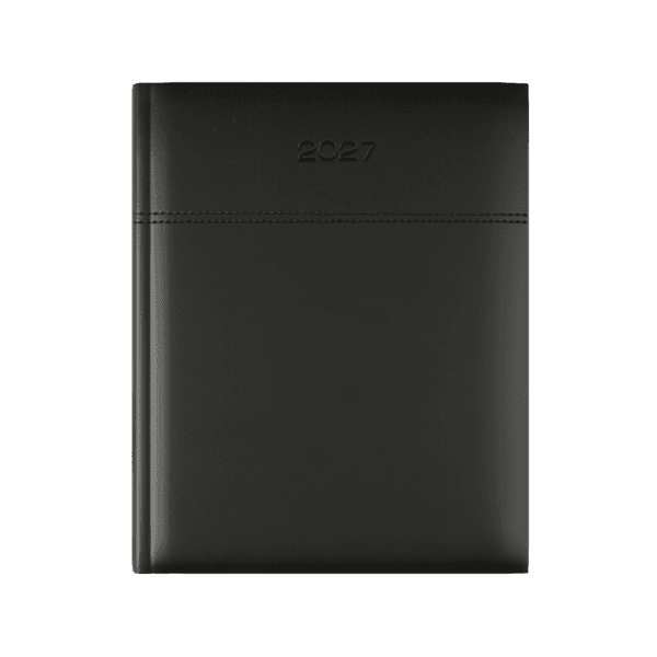 Dorchester Horizon Quarto Desk Diary- Week to View- Black-Black