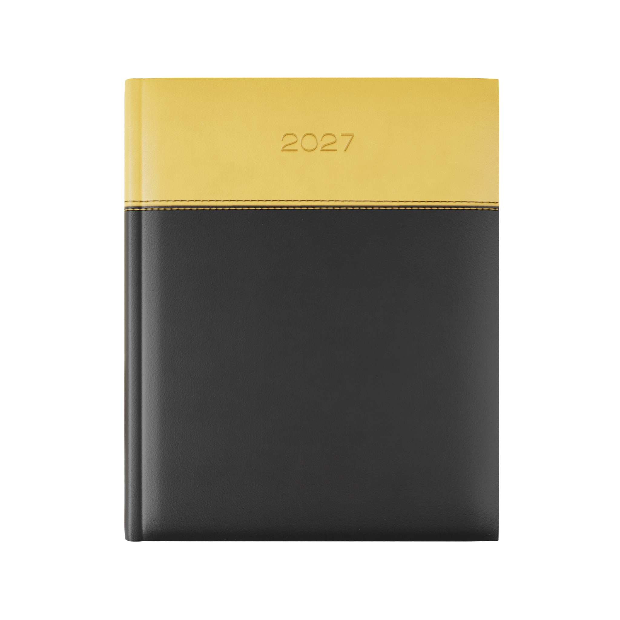 Dorchester Horizon Quarto Desk Dairy, Week to View, Black-Yellow