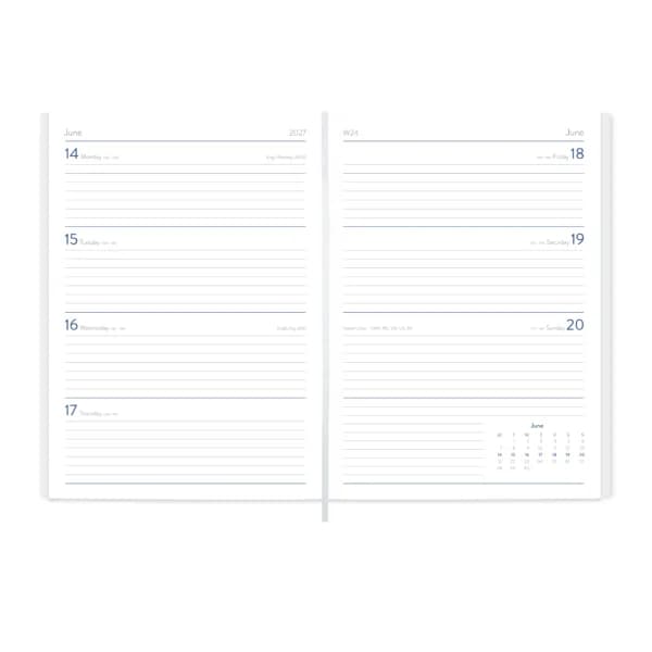 Graphic Prints A5 Diary, Week to View, Full Colour