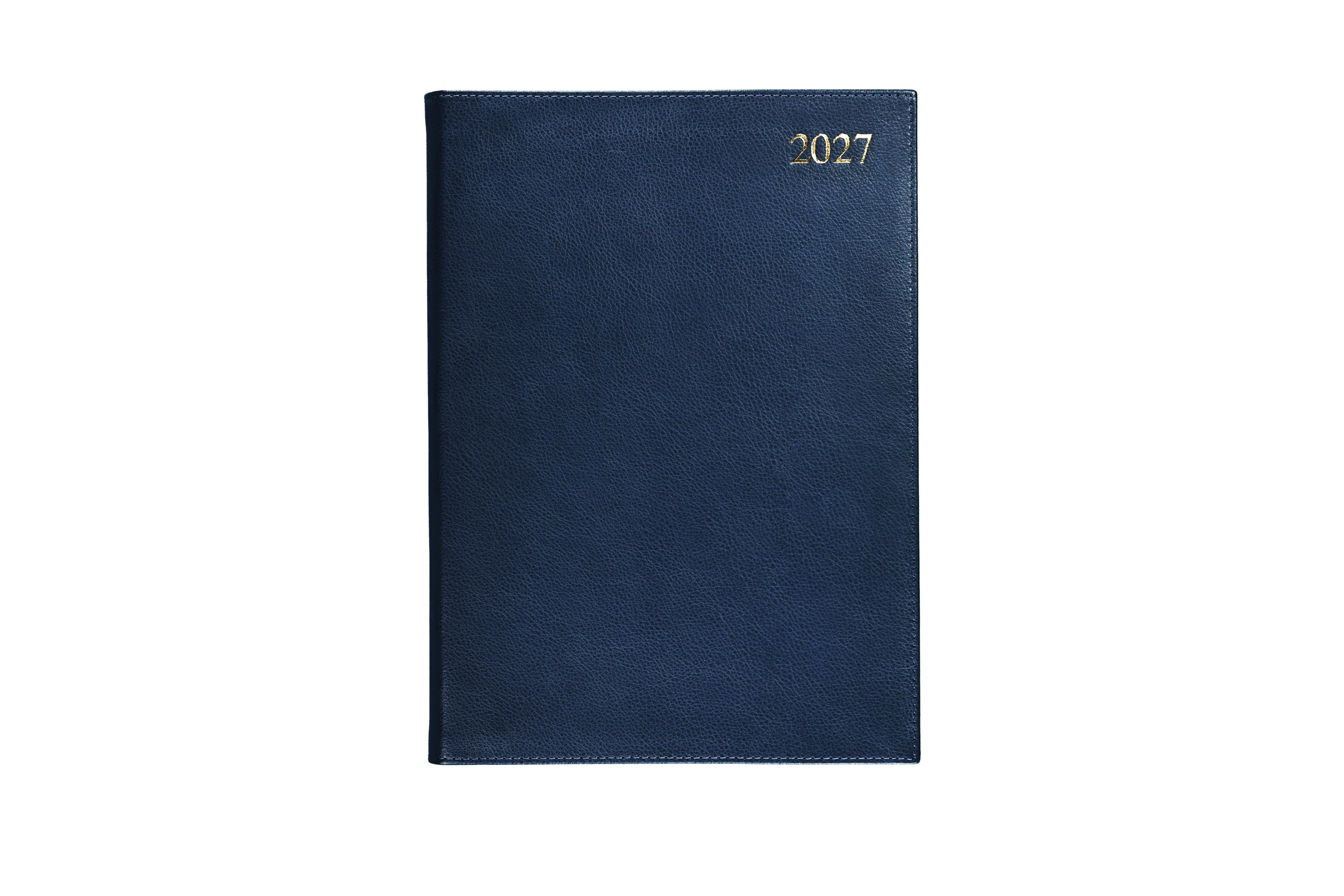 Chelsea Leather A4 Desk Diary, Day Per Page, Blue