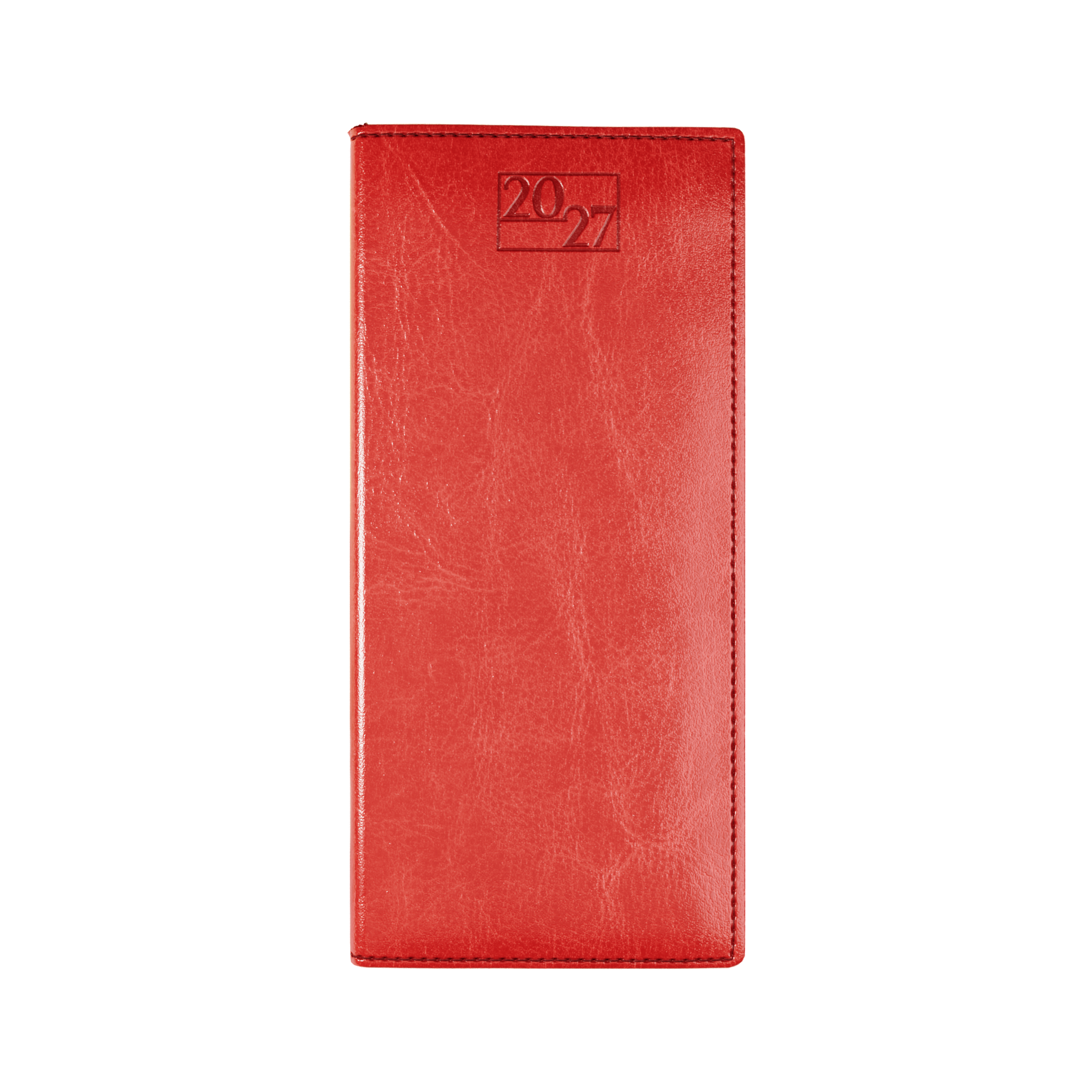 Harrogate SaharaHide Faux Leather Pocket Diary, Week to View, Red