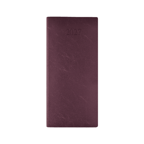 Richmond FineGrain Pocket Diary, Week to View, Burgundy