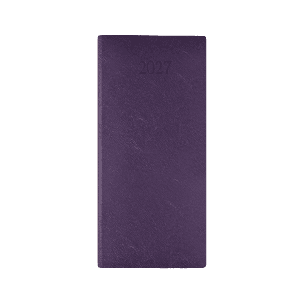 Richmond FineGrain Pocket Diary, Week to View, Purple