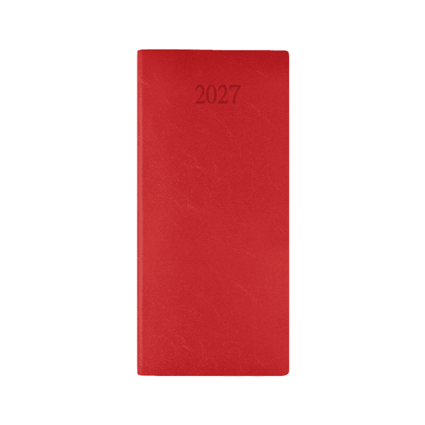 Richmond FineGrain Pocket Diary, Week to View, Red