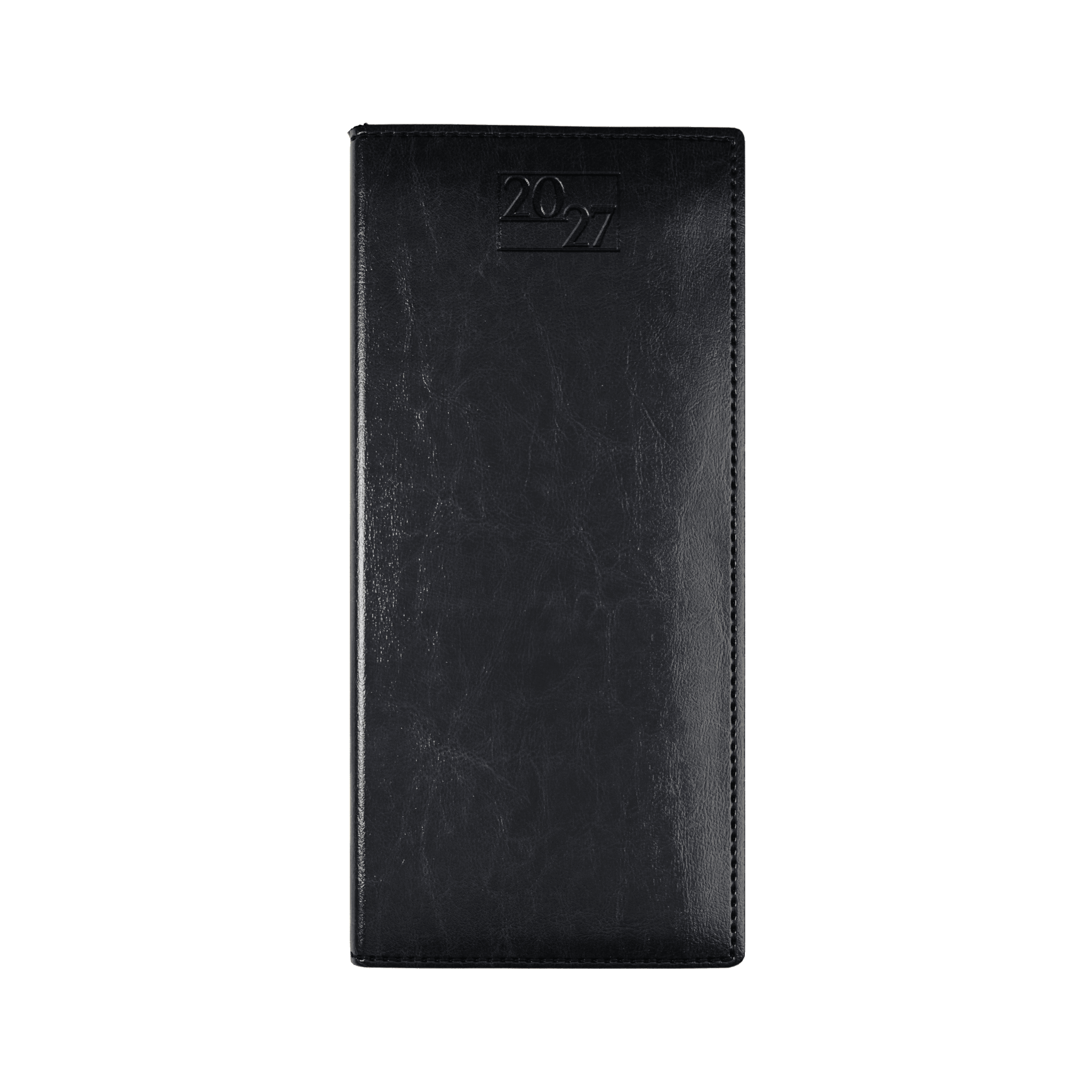 Harrogate SaharaHide Faux Leather Pocket Diary, Week to View, Black