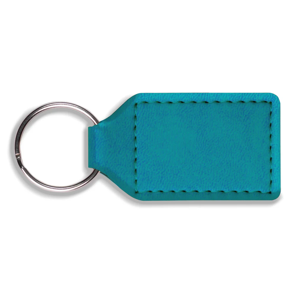 Dorchester Rectangle Key Fob, Aqua