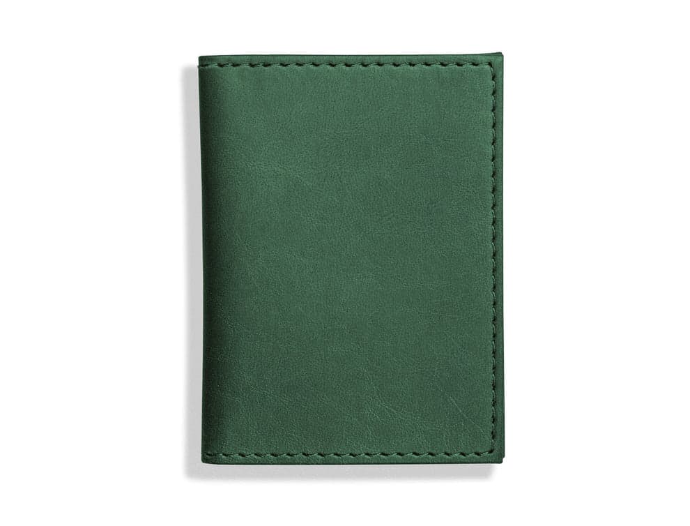 Harrogate Collection Faux Leather Card Holder, Green