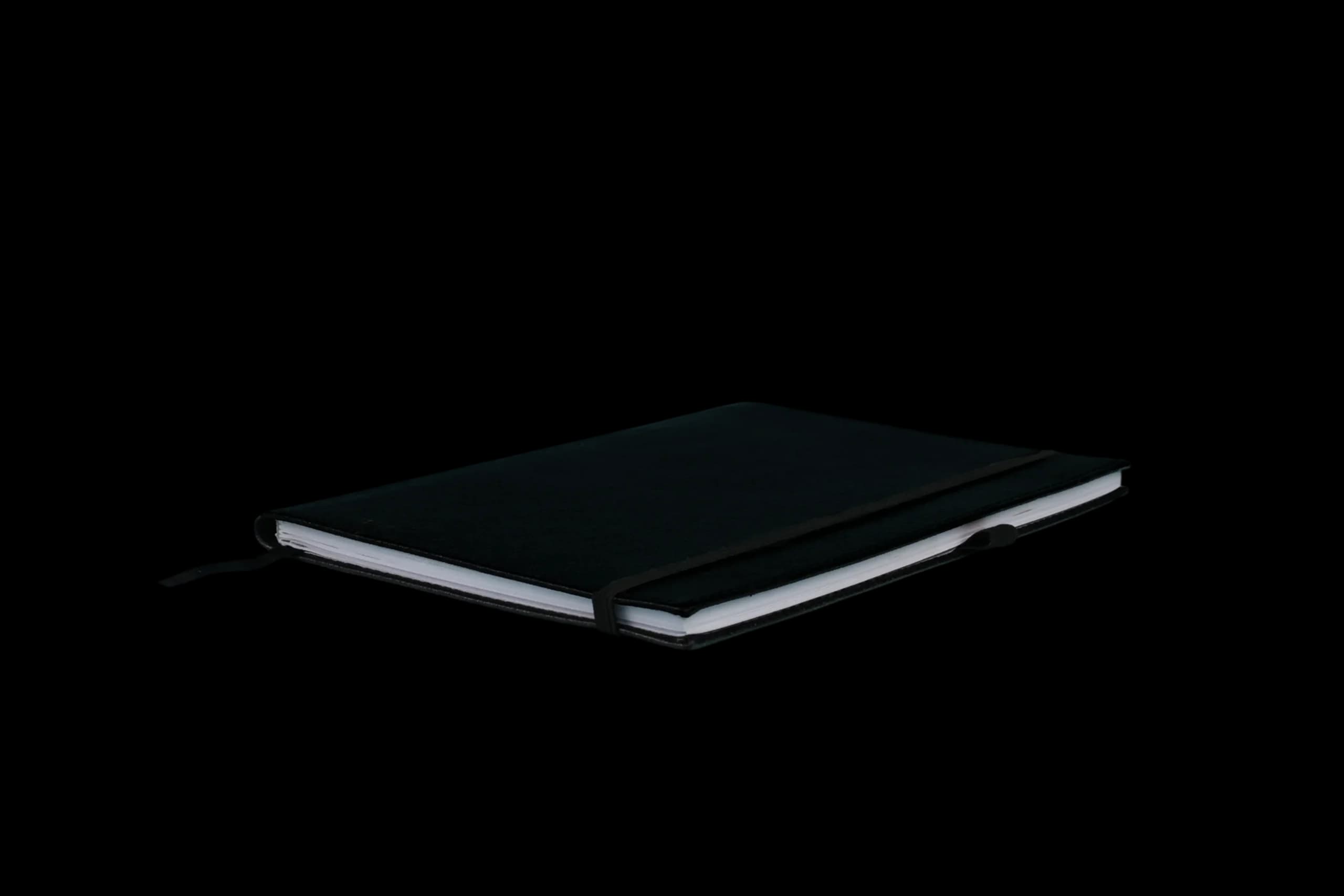 Chelsea Leather A5 Notebook, Feint Ruled, Black