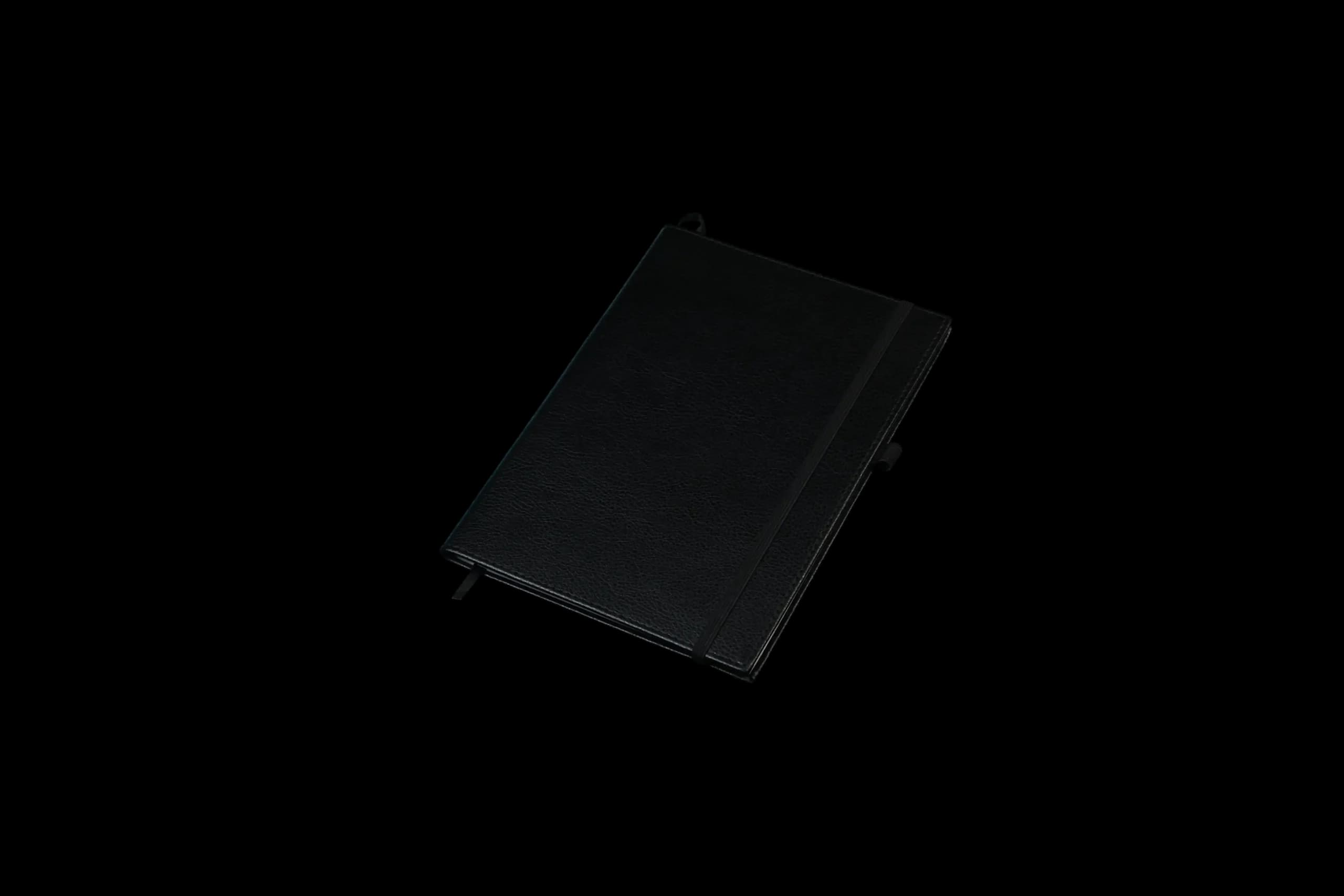 Chelsea Leather A5 Notebook, Feint Ruled, Black
