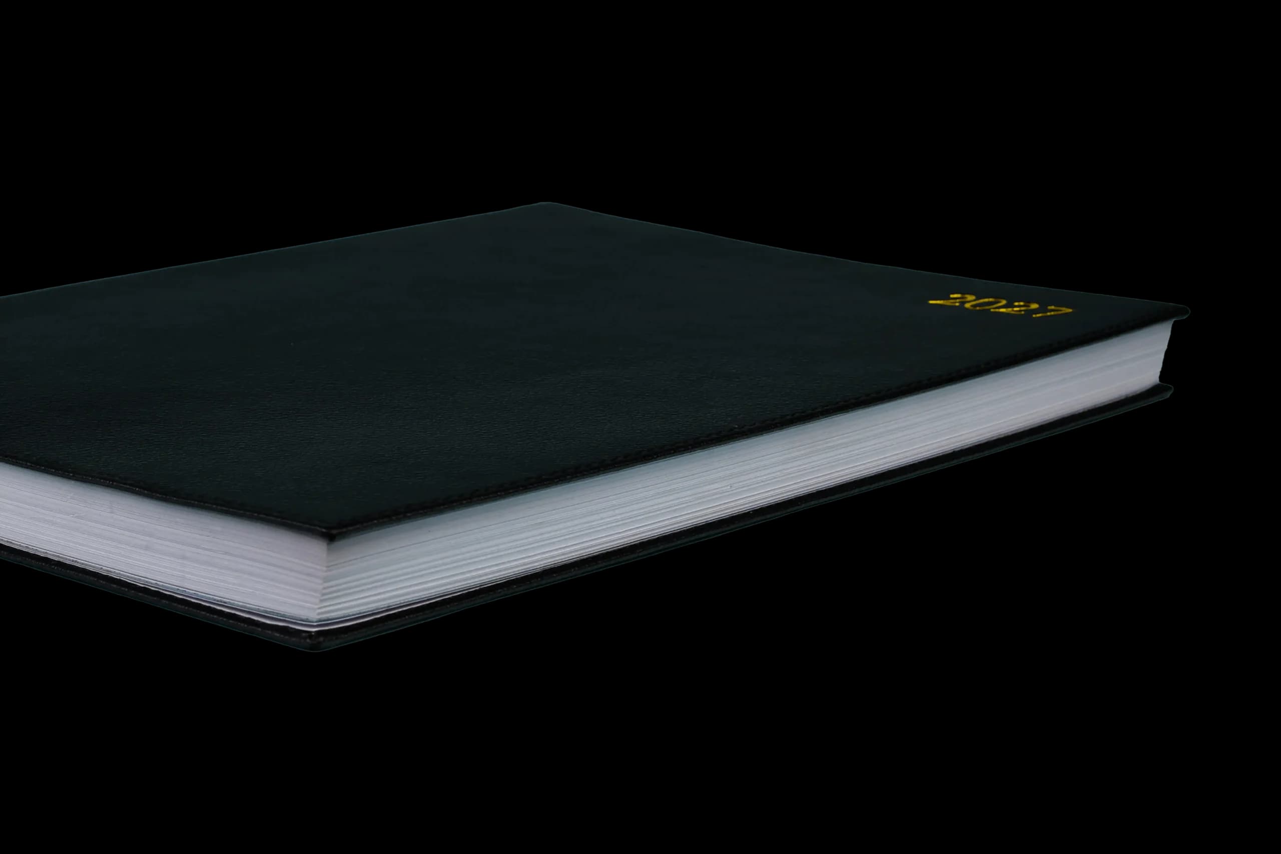 Chelsea Leather A5 Desk Diary, Day Per Page, Blue