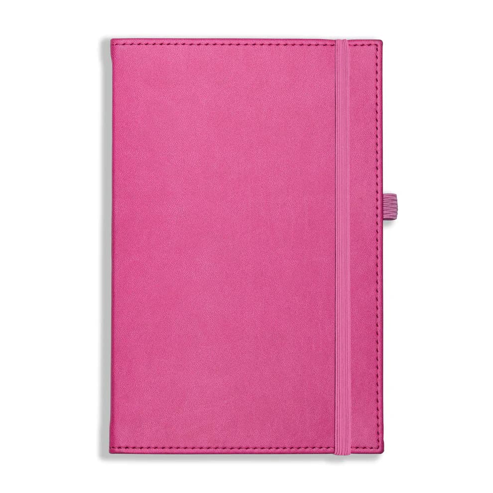 Dorchester A5 Notebook, Feint Ruled, Pink