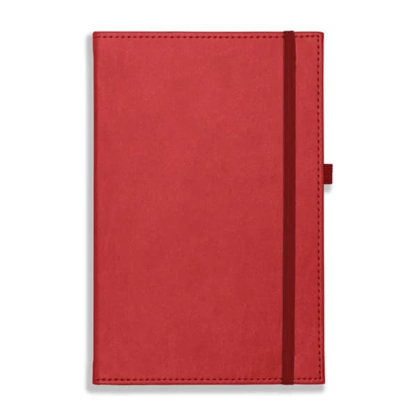 Dorchester A5 Notebook, Feint Ruled, Red