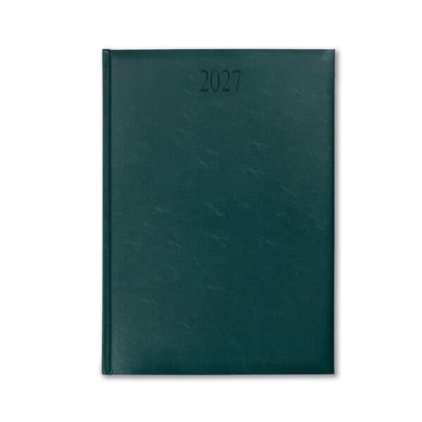 Richmond A4 Desk Diary, Day Per Page, Green
