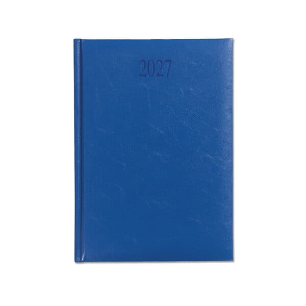 Richmond A5 Desk Diary, Day Per Page, White Pages, Dark Blue
