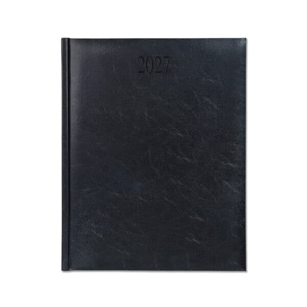 Richmond Quarto Desk Diary, Week to View, Black