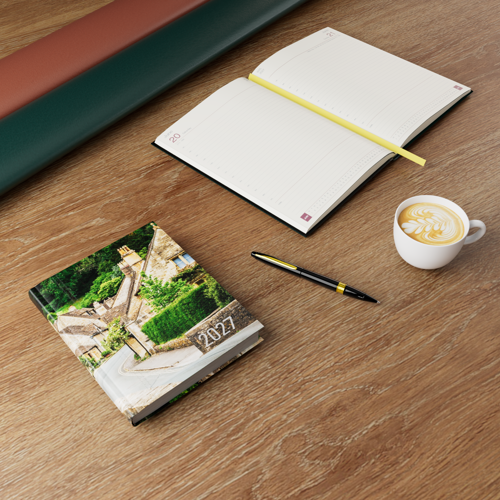 Graphic Prints Quarto Diary, Week to View, Full Colour