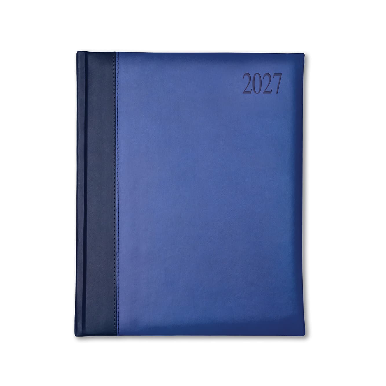 Dorchester Bicolour Quarto Desk Diary, Week to View, Black-Royal Blue
