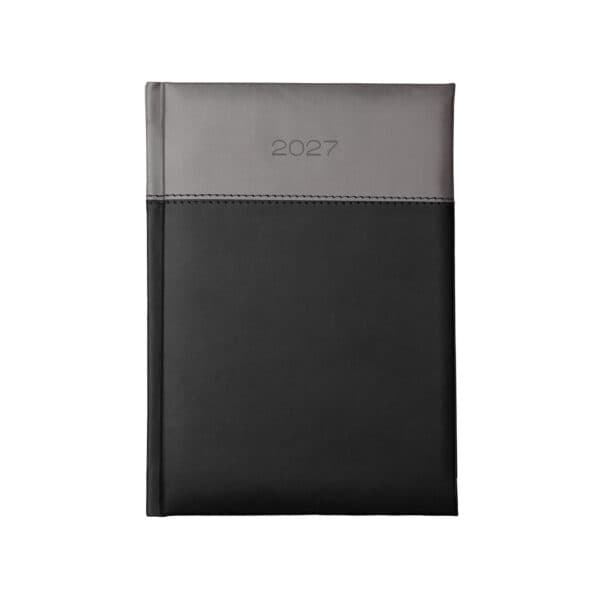 Dorchester Horizon A5 Desk Diary, Day Per Page, Black-Grey