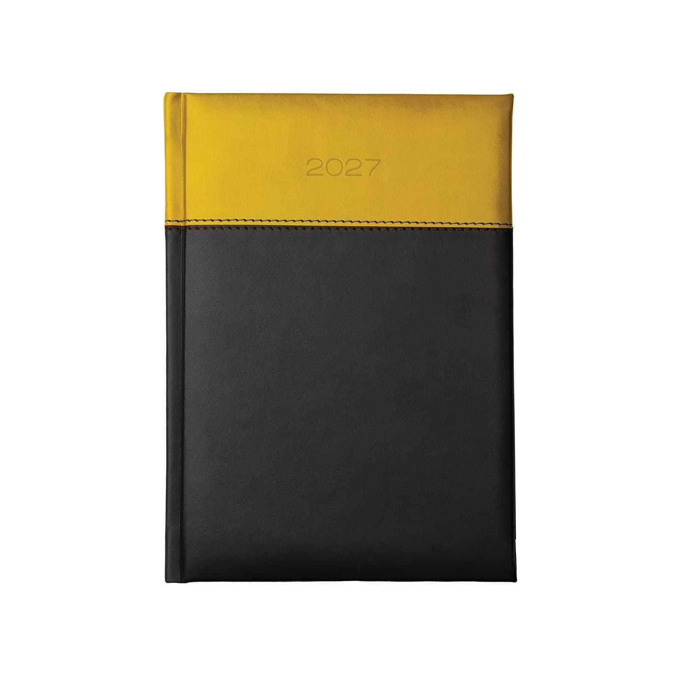 Dorchester Horizon A5 Desk Diary, Day Per Page, Black-Yellow