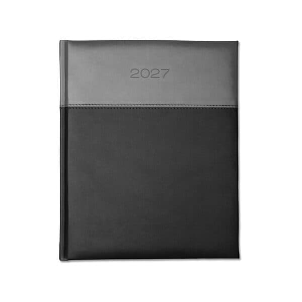 Dorchester Horizon Quarto Desk Diary, Week to View, Black-Grey
