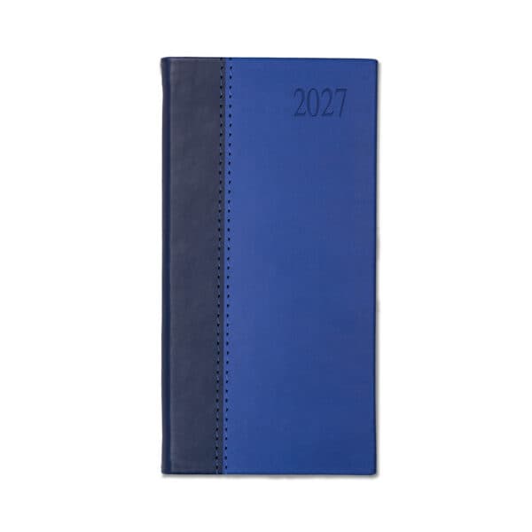 Dorchester Bicolor Pocket Diary, Week to View, Blue- Royal Blue