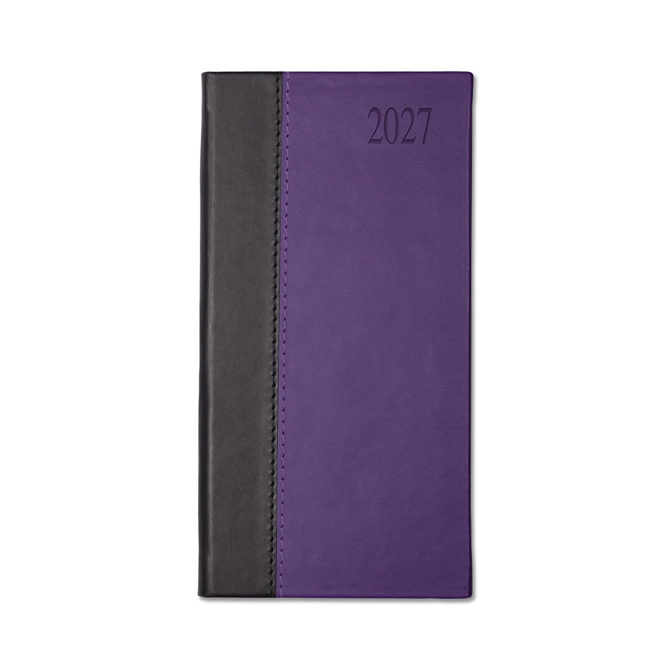 Dorchester Bicolor Pocket Diary, Week to View, Black-Purple