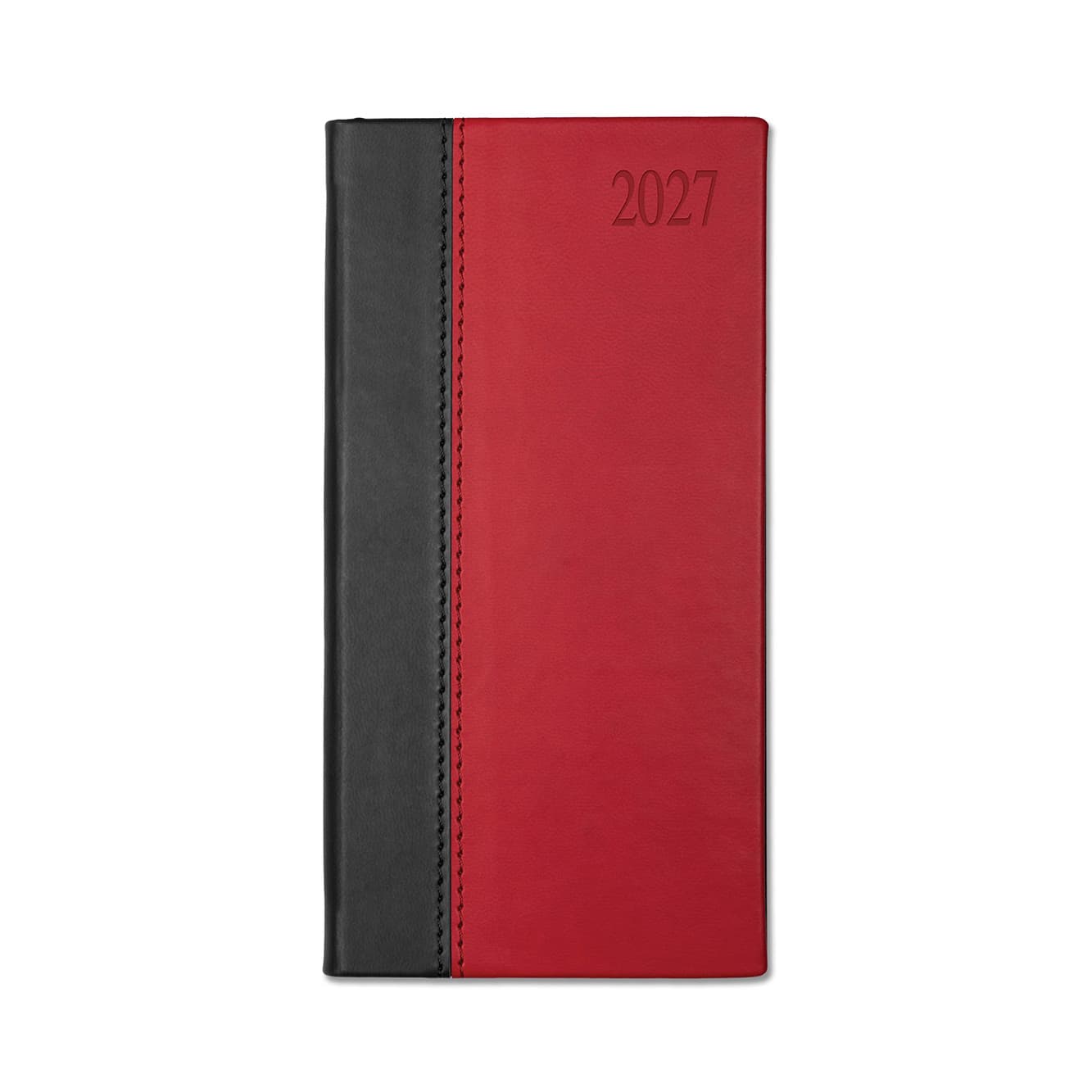 Dorchester Bicolor Pocket Diary, Week to View, Black-Red