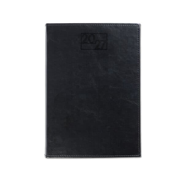 Harrogate A5 Desk Diary, Day Per Page, Black