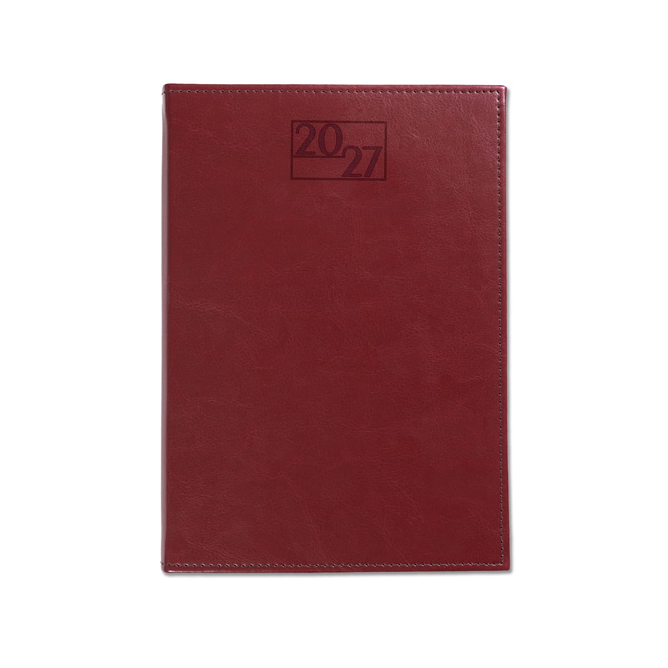 Harrogate A5 Desk Diary, Day Per Page, Burgundy