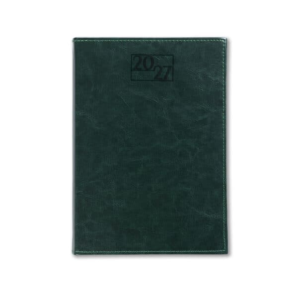 Harrogate A5 Desk Diary, Day Per Page, Green