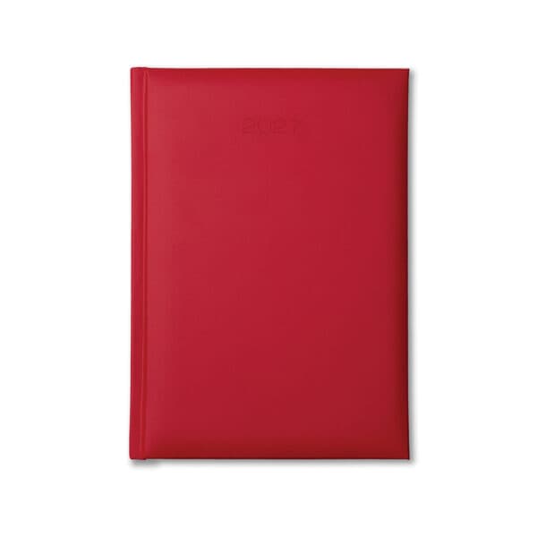 Lewes A5 Desk Diary, Day Per Page, Red