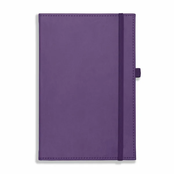 Dorchester A5 Notebook, Feint Ruled, Purple
