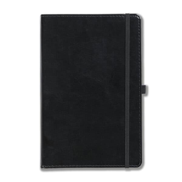 Harrogate A5 Notebook, Feint Ruled, Black