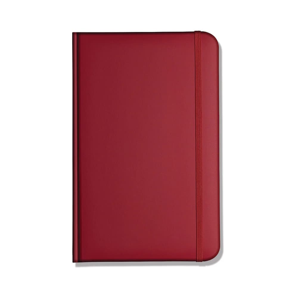 Lewes SmoothGrain A6 Notebook, Feint Ruled, Red