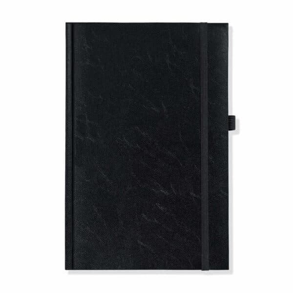 Richmond A5 Notebook, Feint Ruled, Black