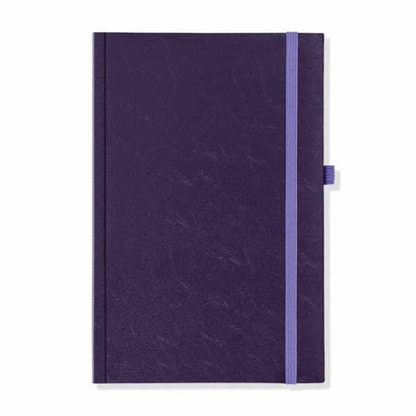 Richmond A5 Notebook, Feint Ruled, Purple