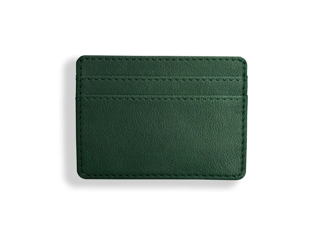 Chelsea Leather Slim Card Holder, Green
