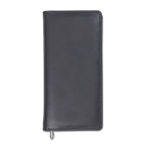 Dorchester Collection Faux Leather Travel Wallet Black